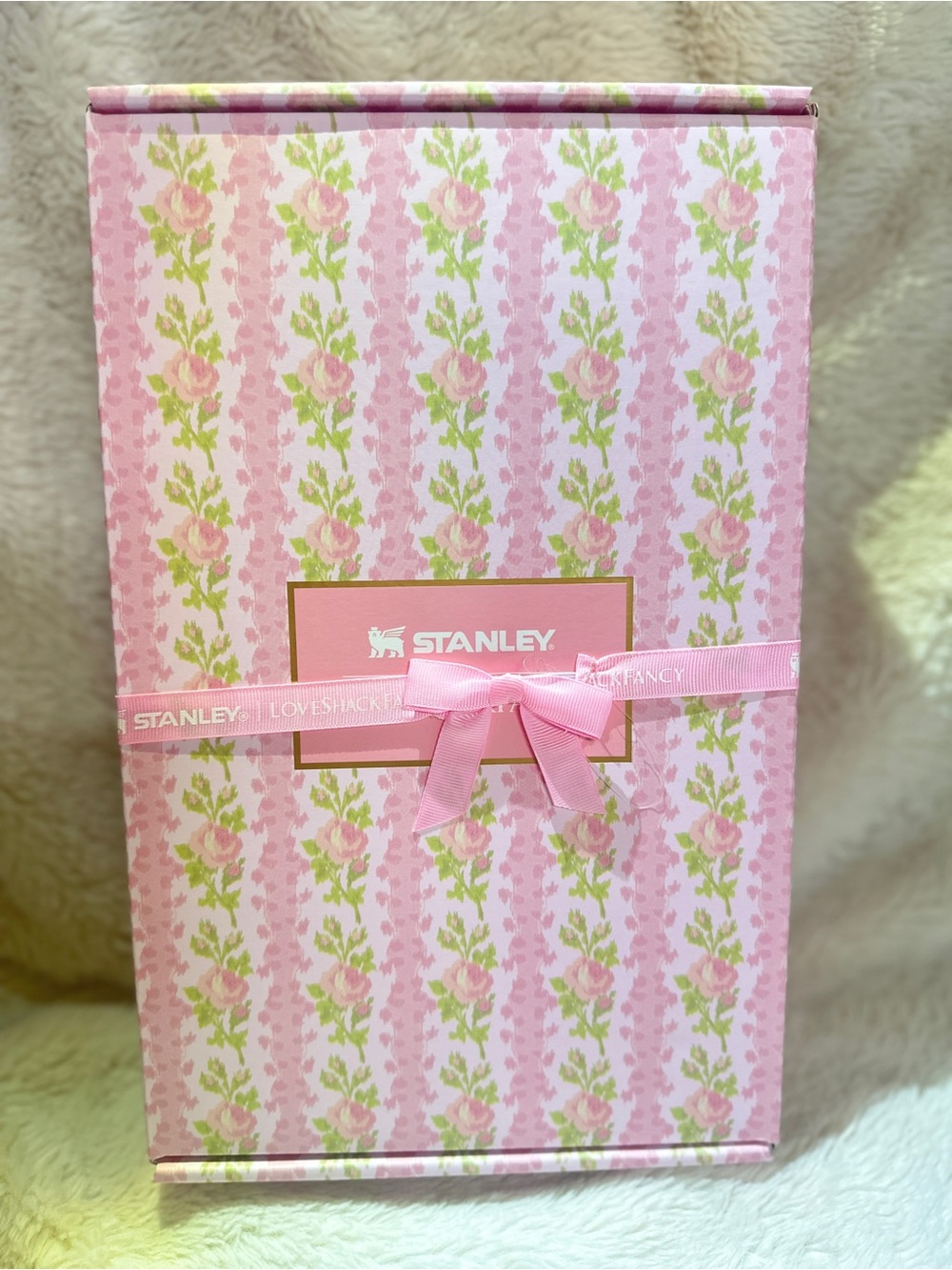 Stanley Pink Floral Bath & Body Gift Box with Bow